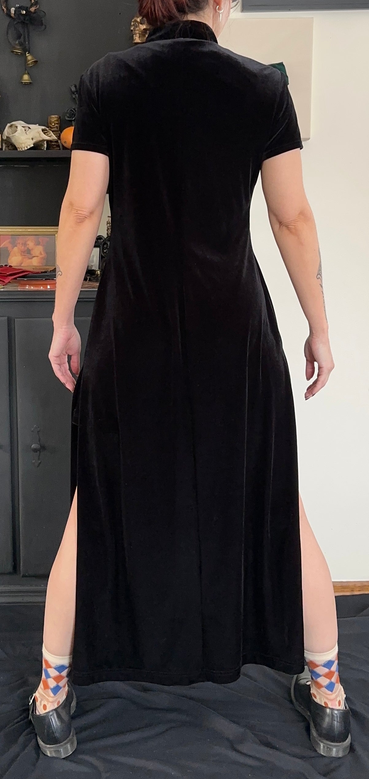 90s Velvet Duster S - M