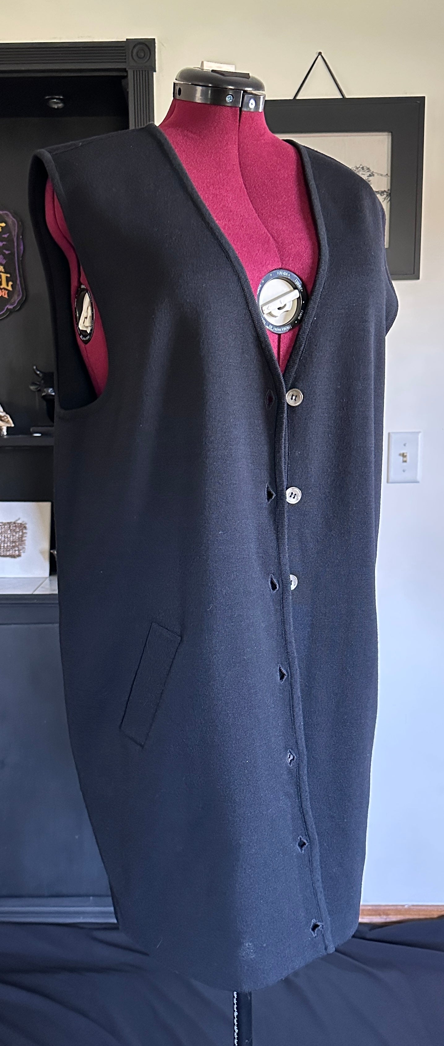 Wool Dark Academia Vest XL