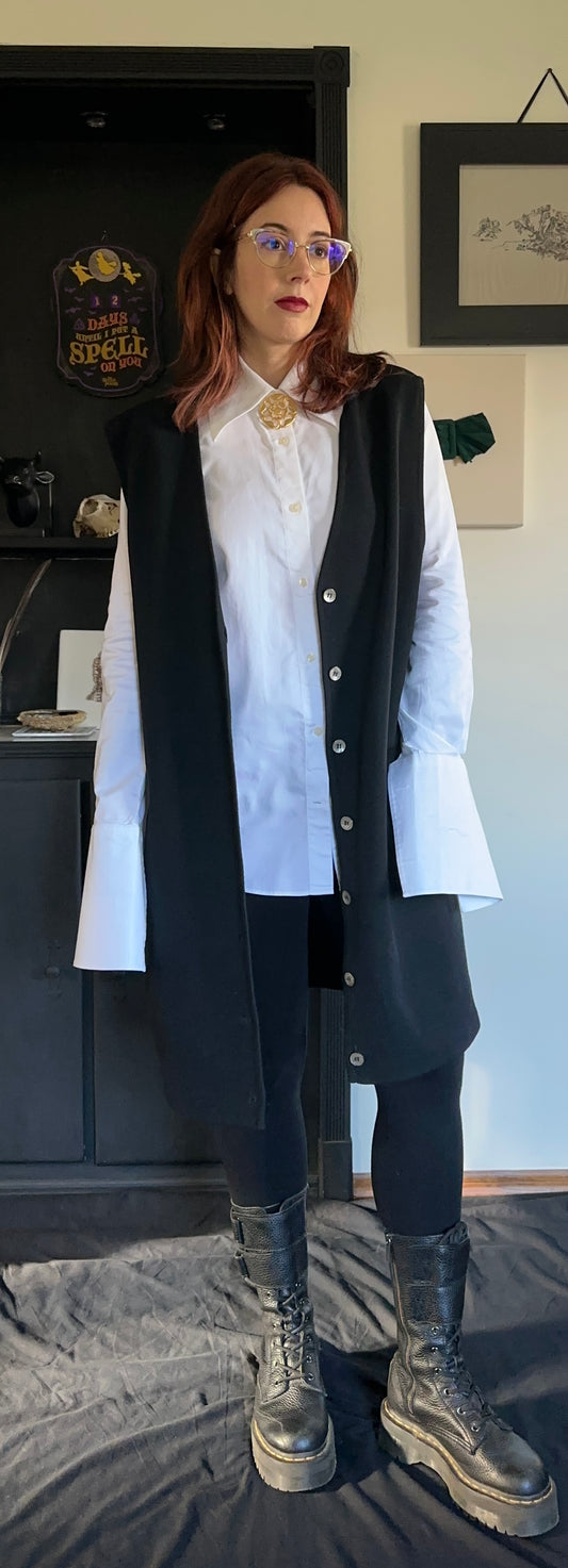 Wool Dark Academia Vest XL