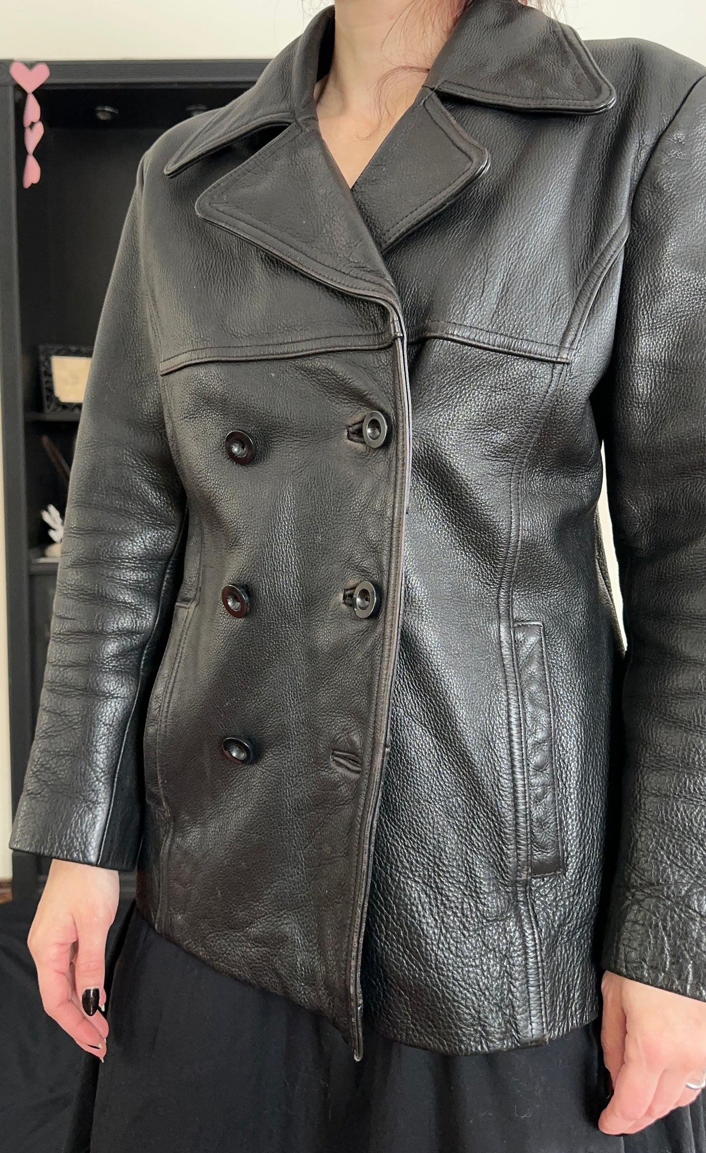 90s Jones New York Leather Jacket S