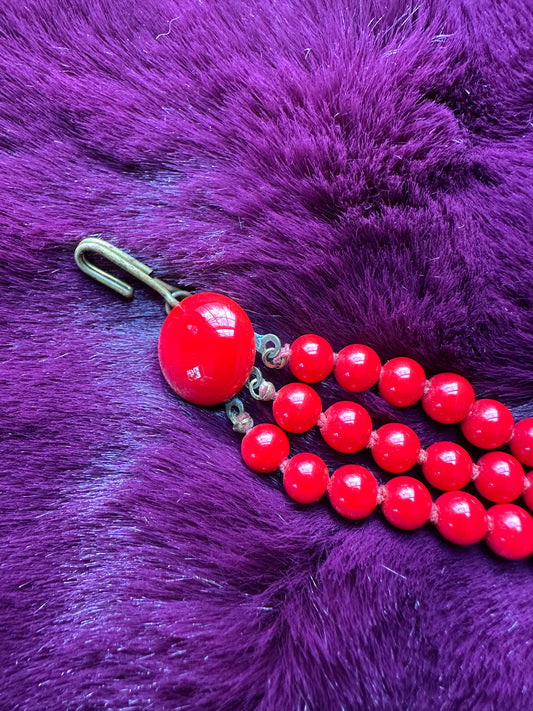 Vintage 50s Beaded Choker Necklace