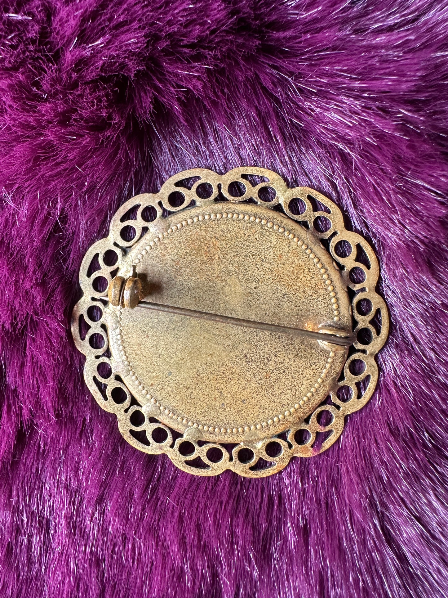 Vintage Connemara Marble Brooch