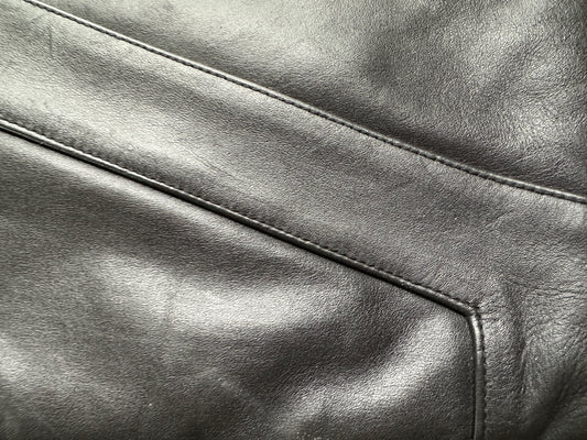 70s Black Leather Bag