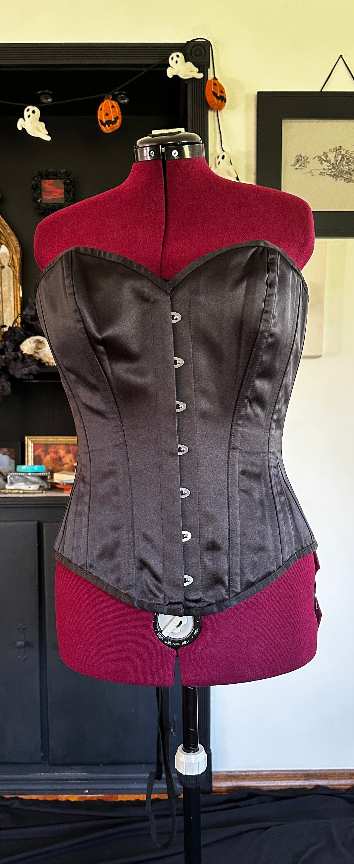 Satin Goth Corset 30" - 34"