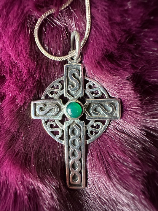 Silver Celtic Cross Necklace