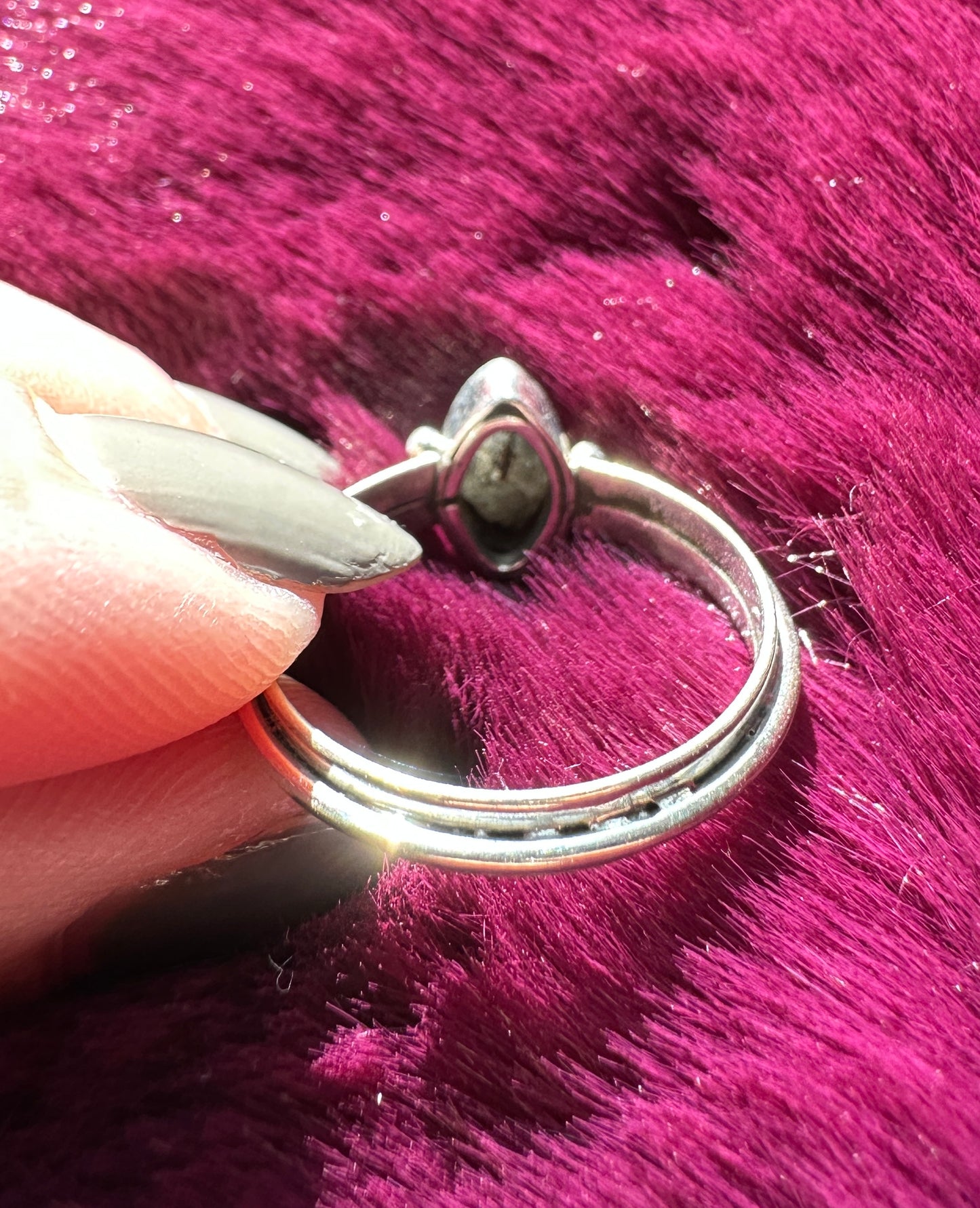 Moonstone & Silver Ring SZ8