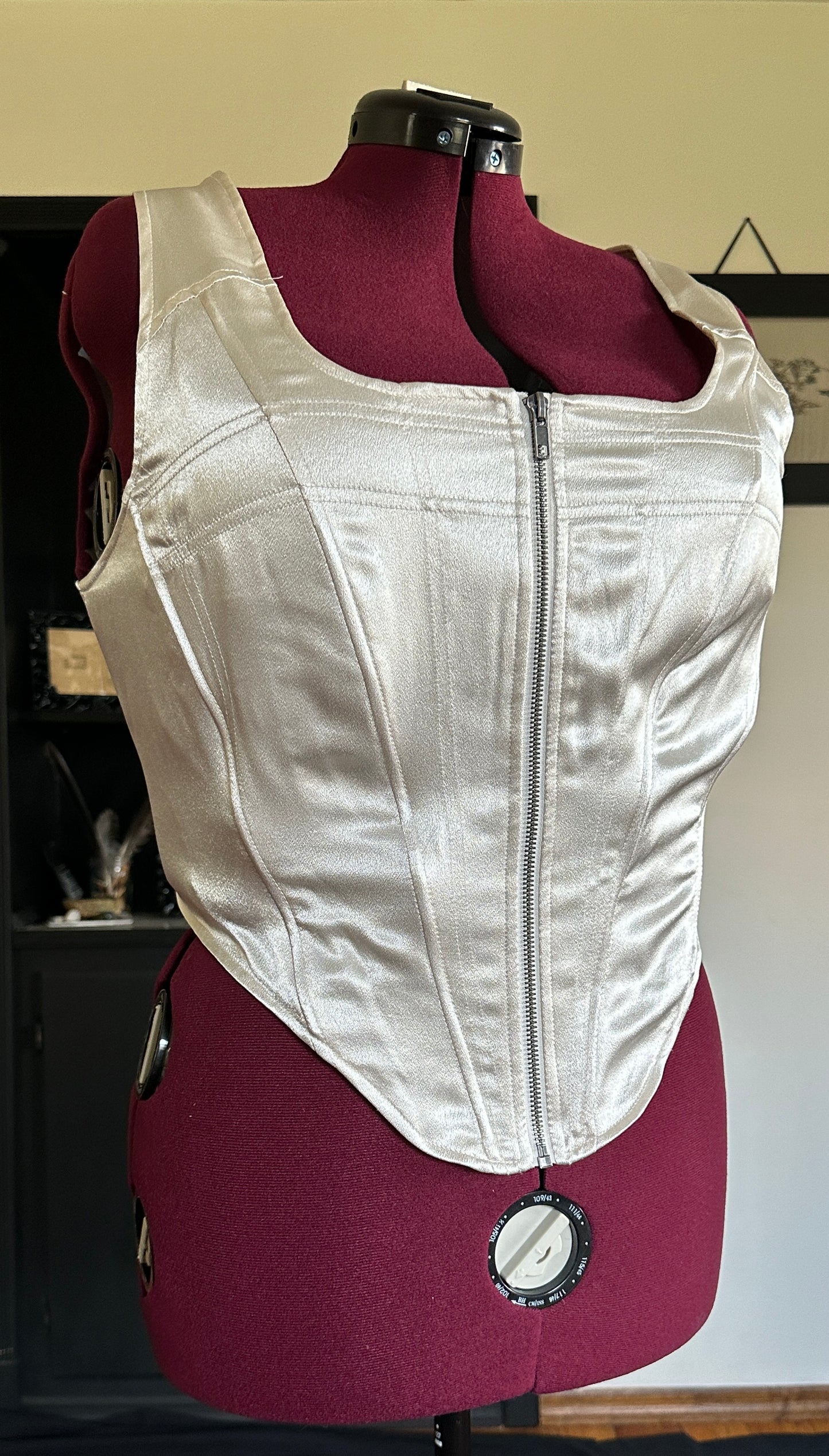 Satin Square Neck Bodice Top SZ 16-18