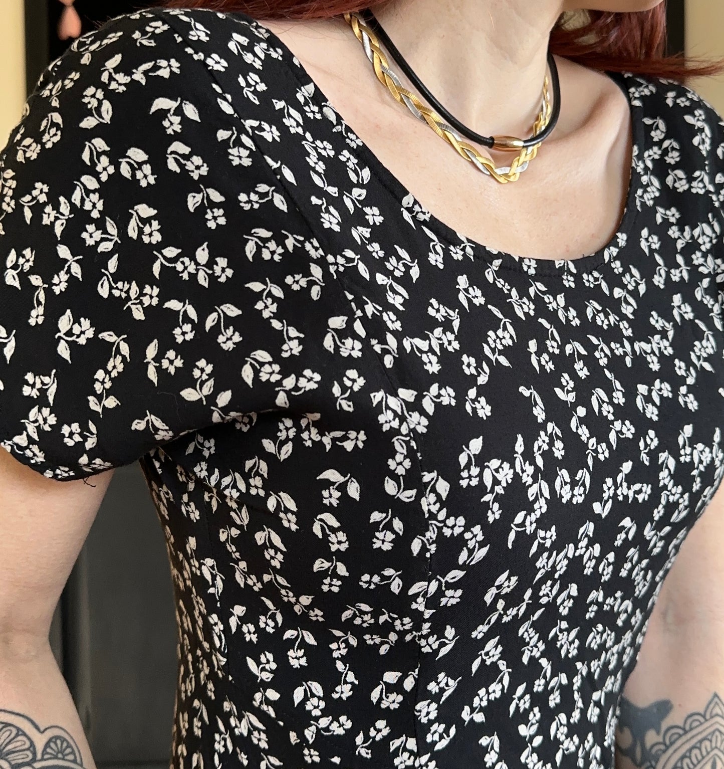 90s Grunge Floral Maxi Dress XS - S
