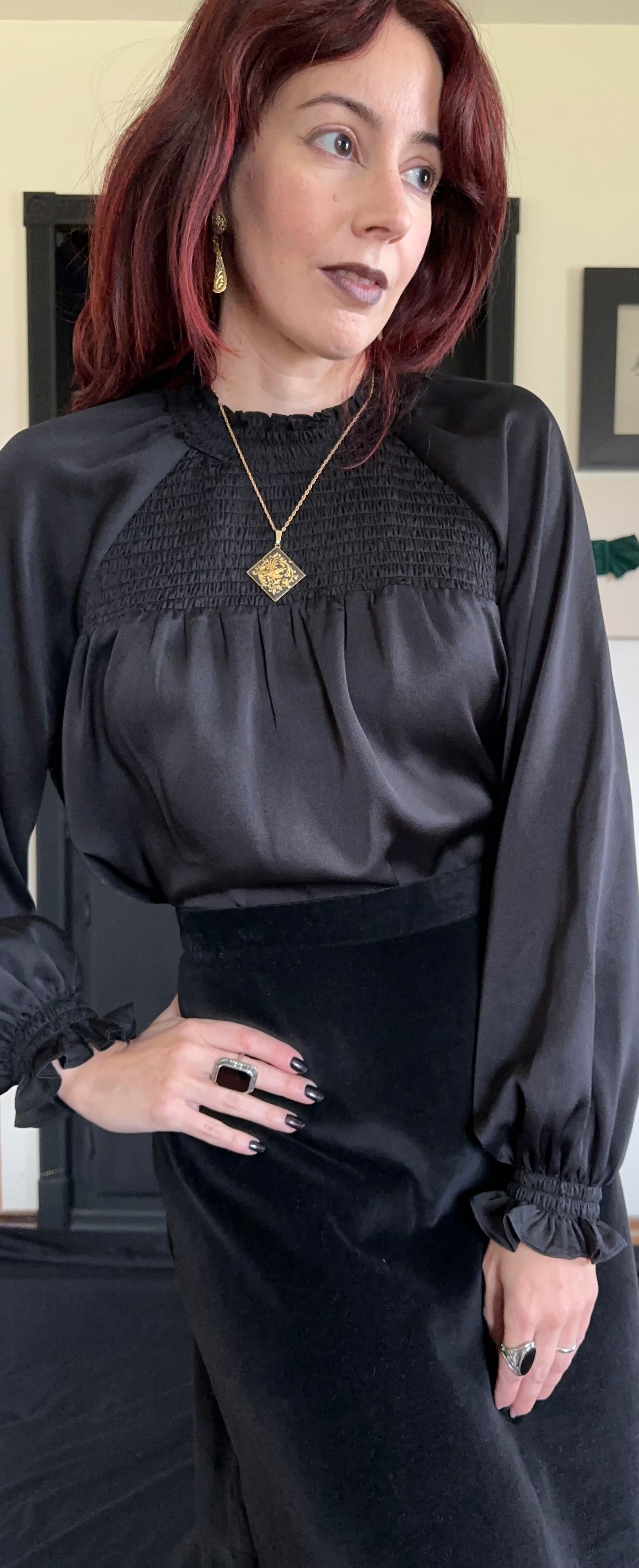 Nanette Lepore Smocked Top L-XL