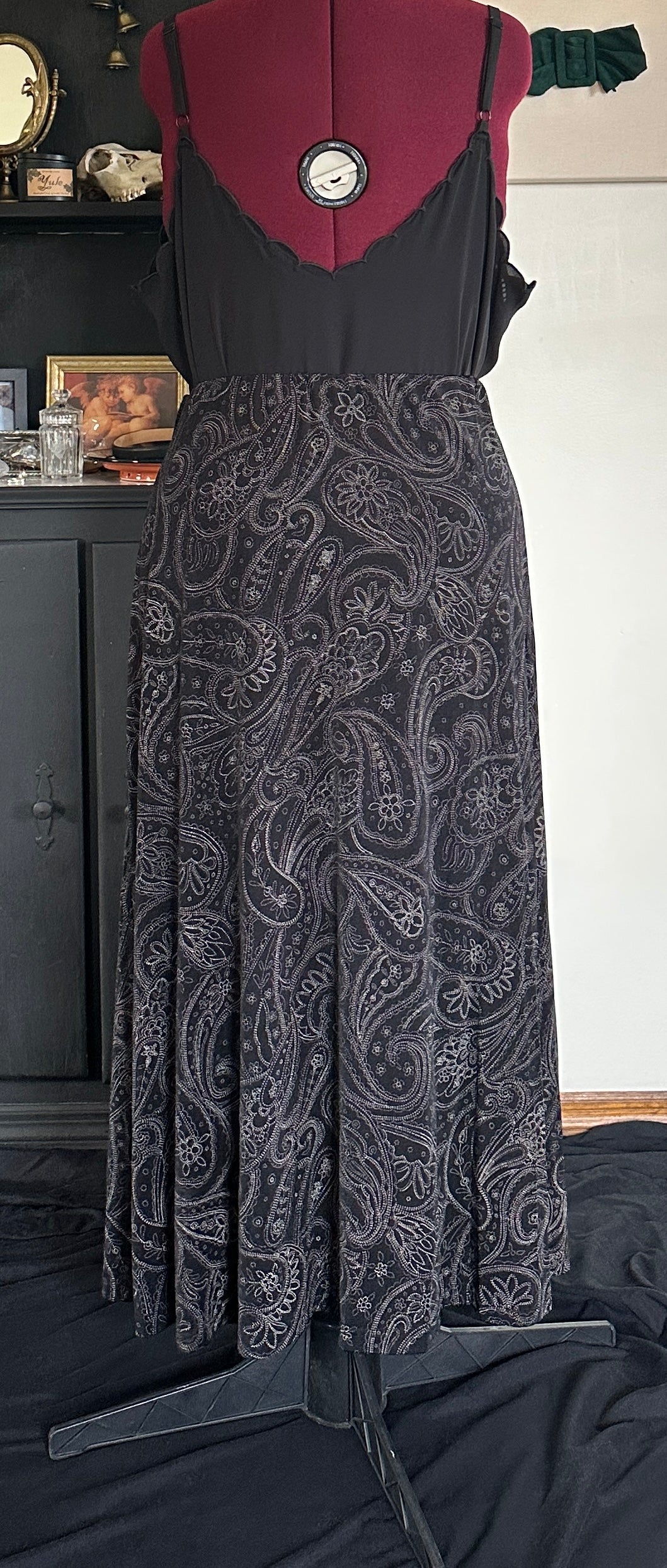 90s Paisley Maxi Skirt XL