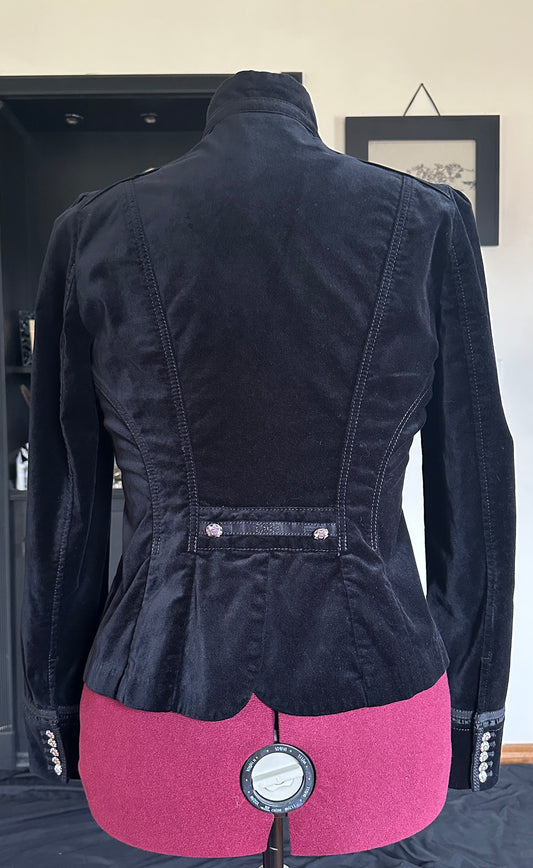 Velvet Fitted Goth Blazer SZ 12