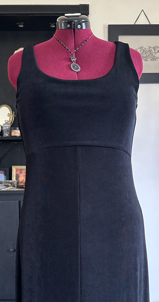 Corporate Goth Tank Maxi Dress L