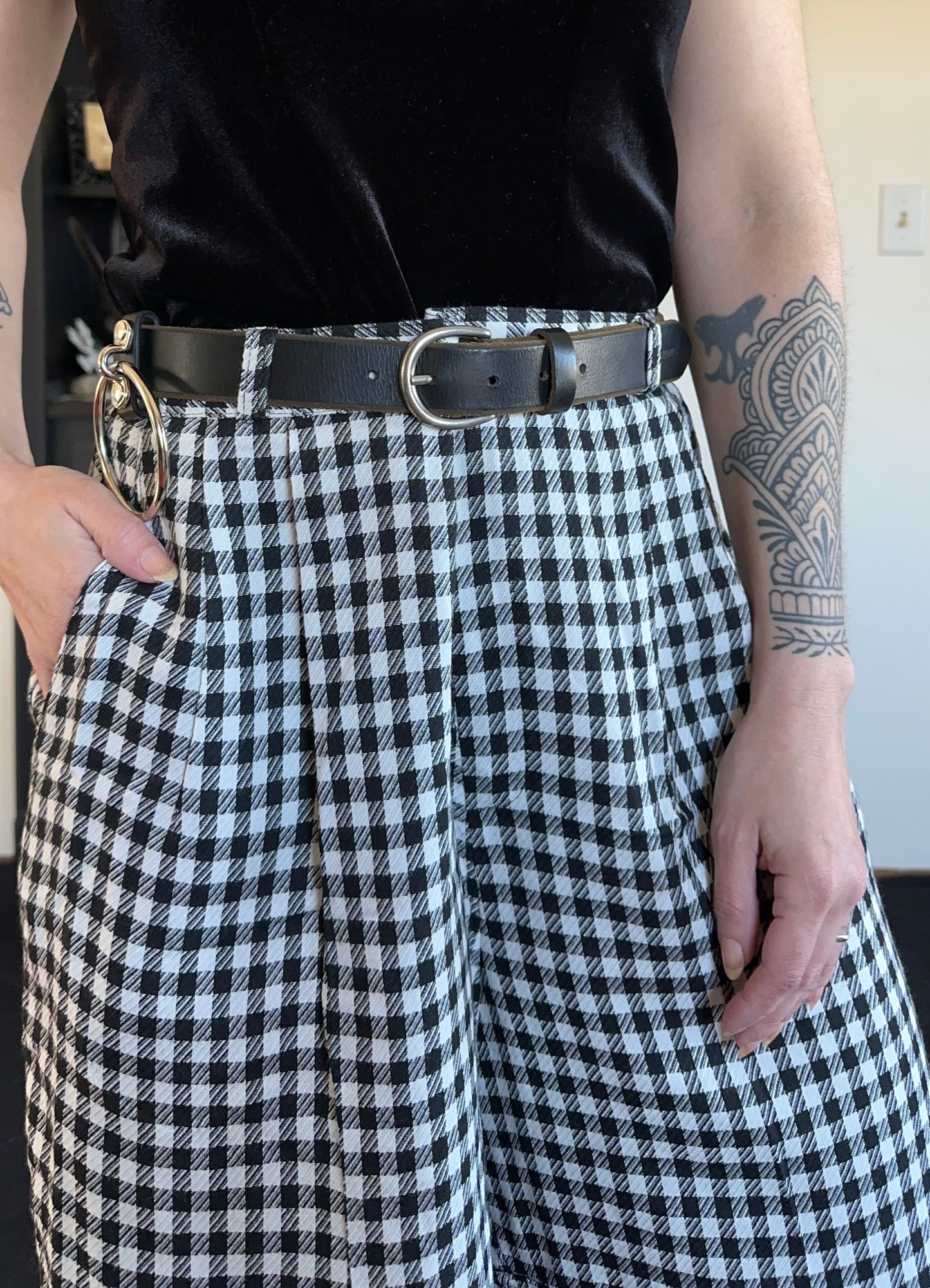 80s Gingham Shorts M/L