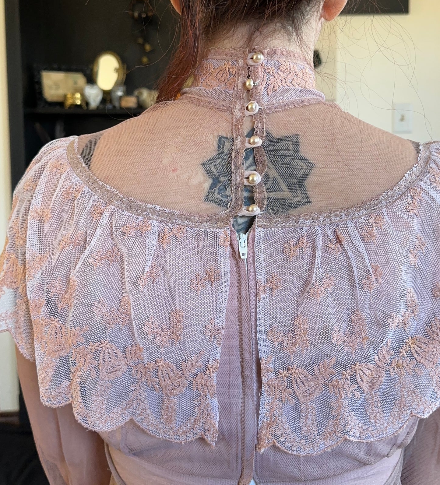 Mauve Gunne Sax Edwardian Dress
