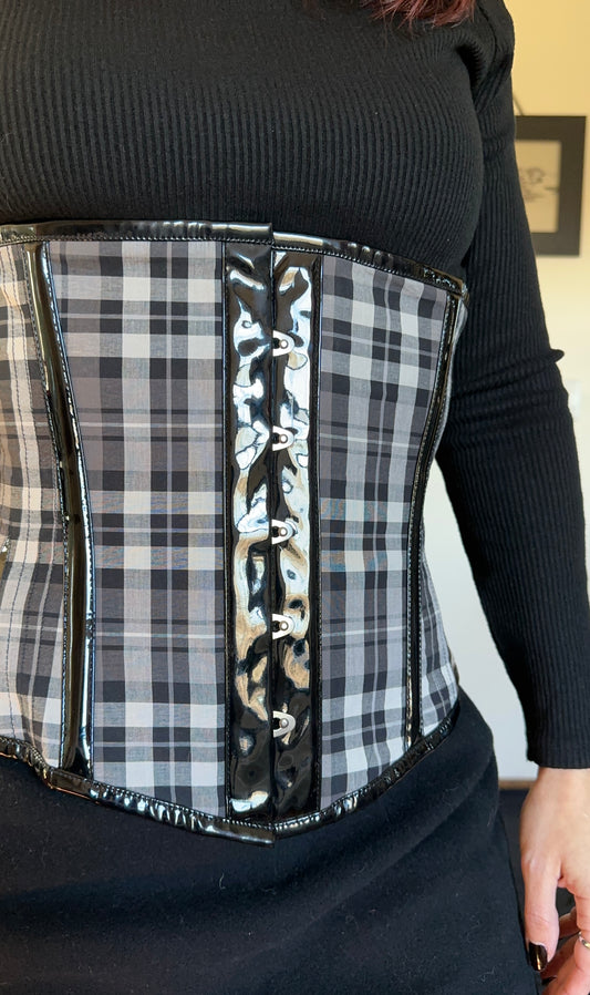 Tartan Under Bust Corset SZ 6-10