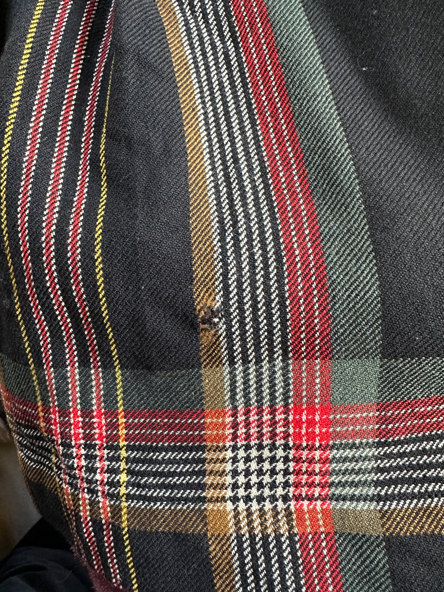 St. Laurent Wool Tartan Skirt SZ 14