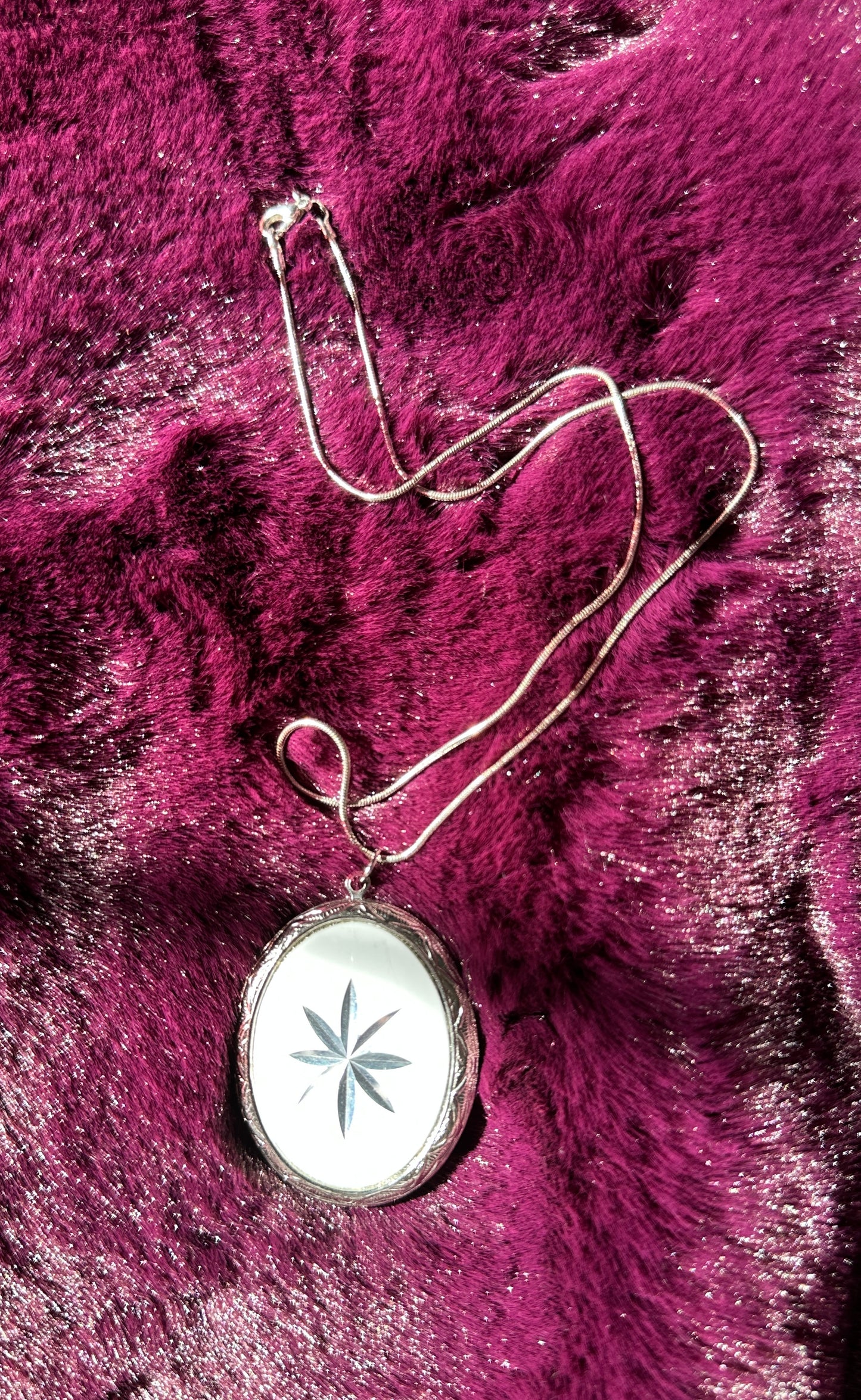Silver Starburst Locket
