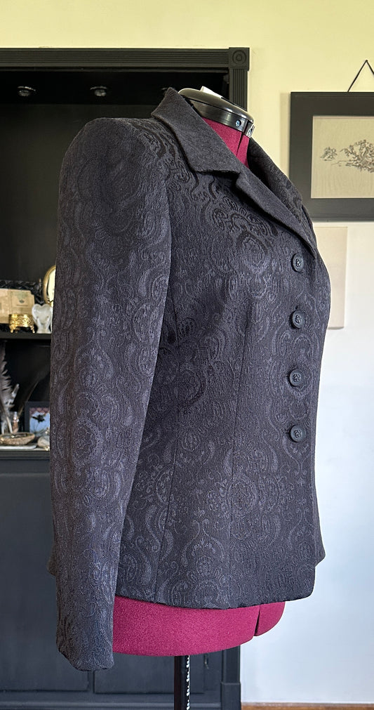 Goth Brocade Jacket SZ 12