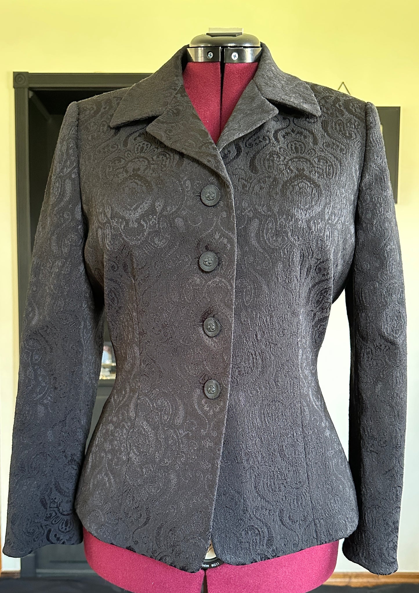 Goth Brocade Jacket SZ 12
