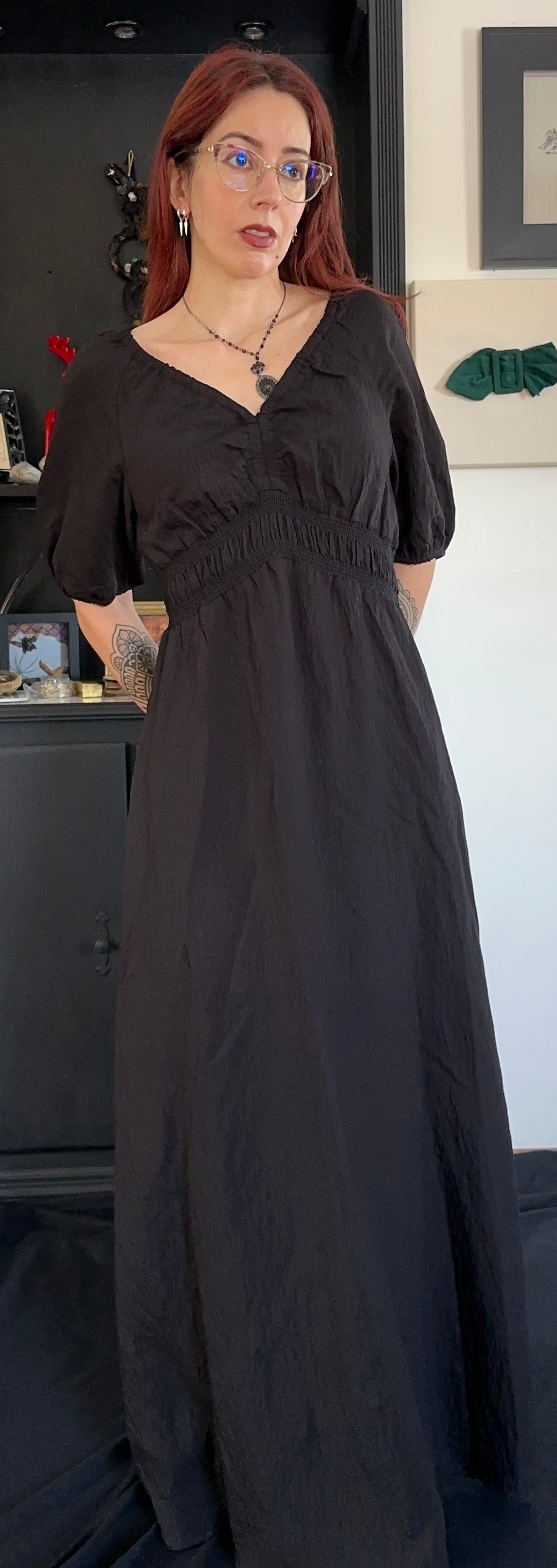 Ellen Tracy Witchy Maxi Dress M