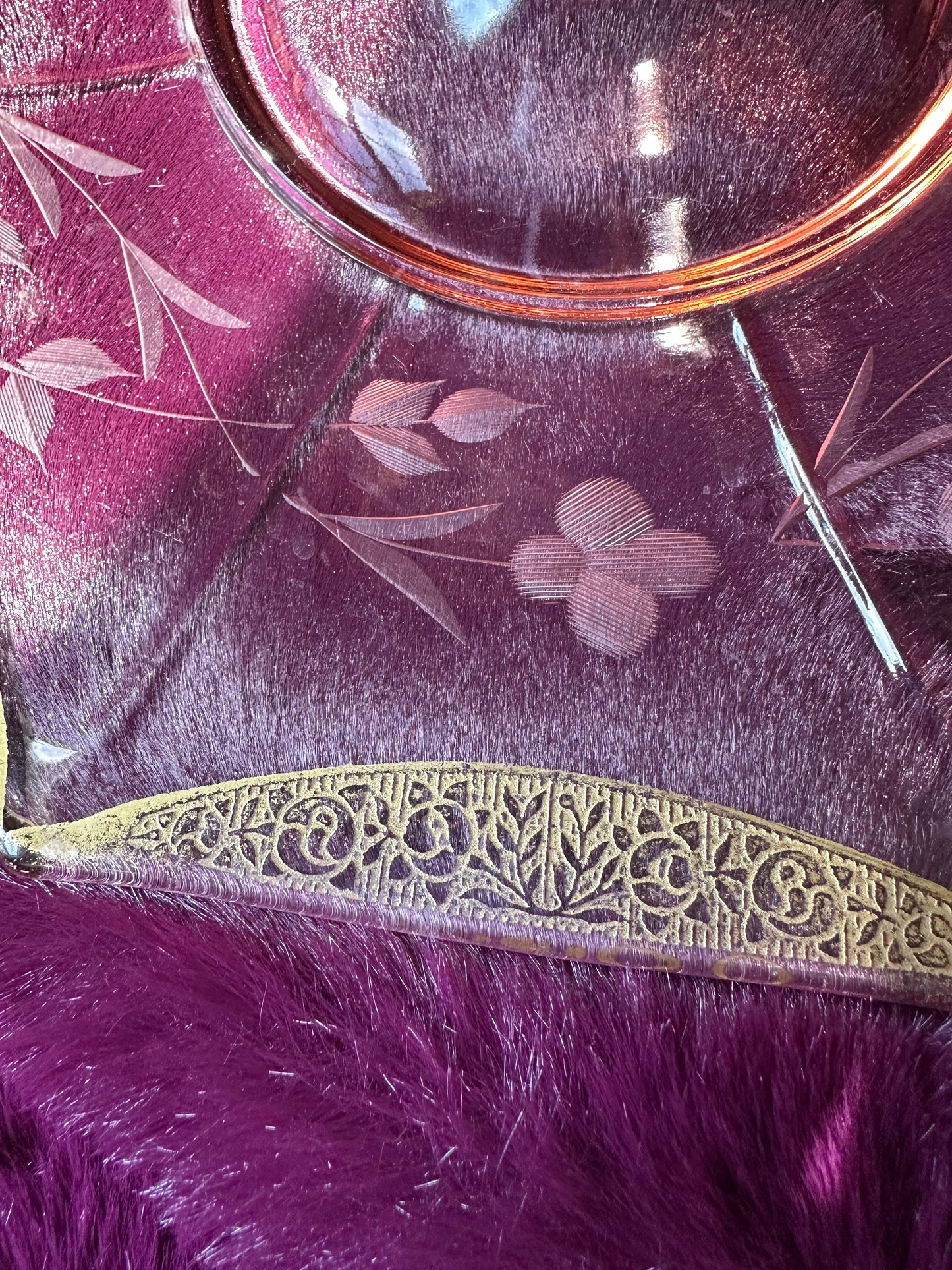 Blush Pink Depression Glass Server