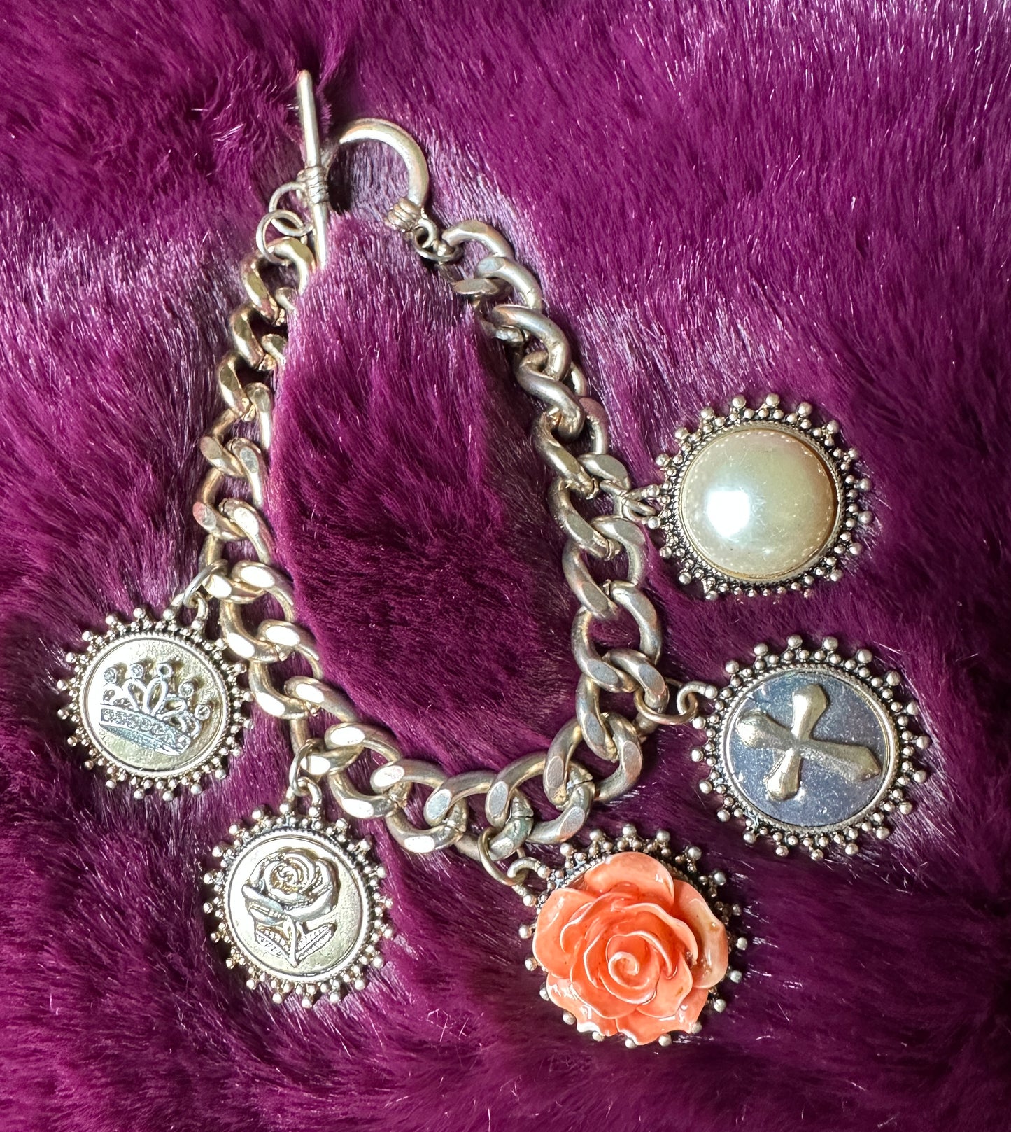 Vintage Renaissance Charm Bracelet