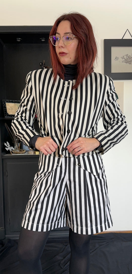 Vintage Striped 3-Piece Suit SZ 4