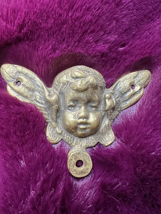 Brass Romantic Goth Wall Angel