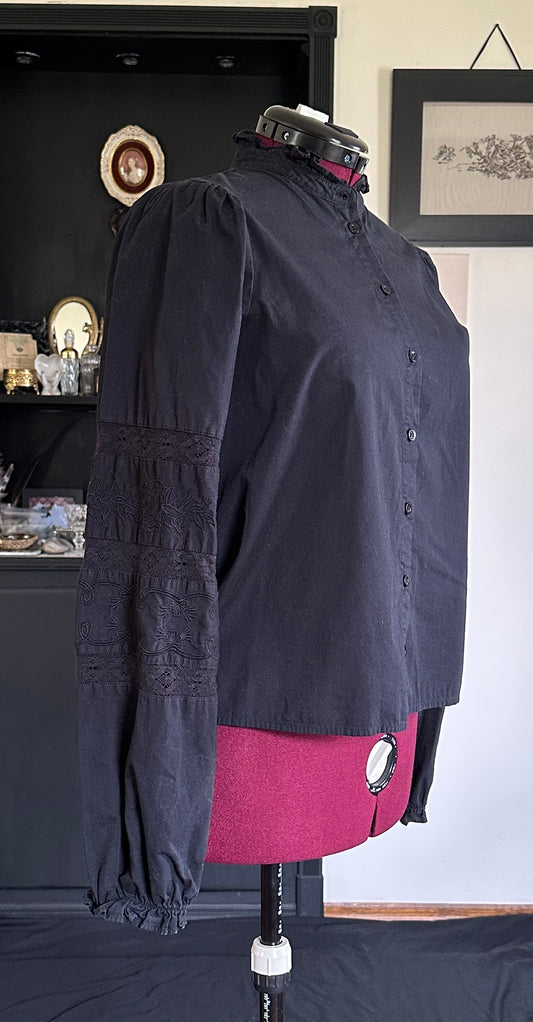 Cotton Prairie Goth Top L