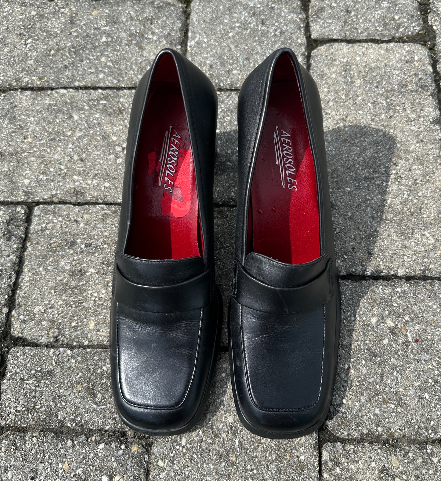Vintage Leather Heeled Loafer SZ 8.5