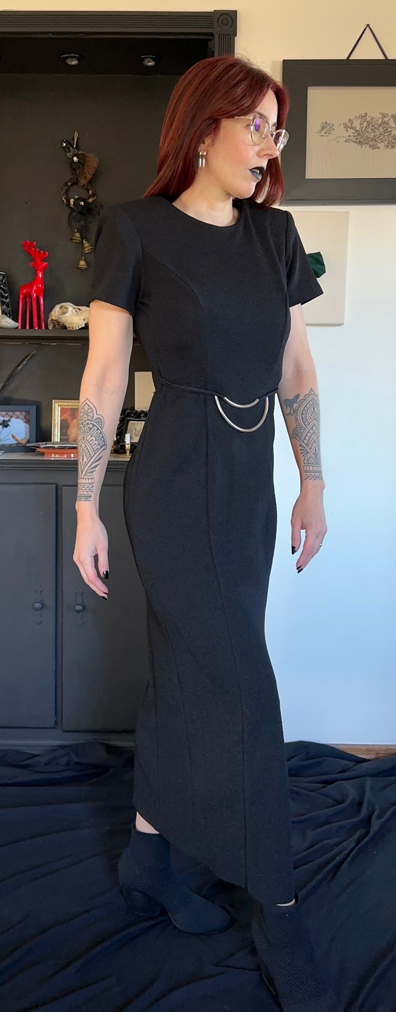 Modern Goth Maxi Dress SZ 4