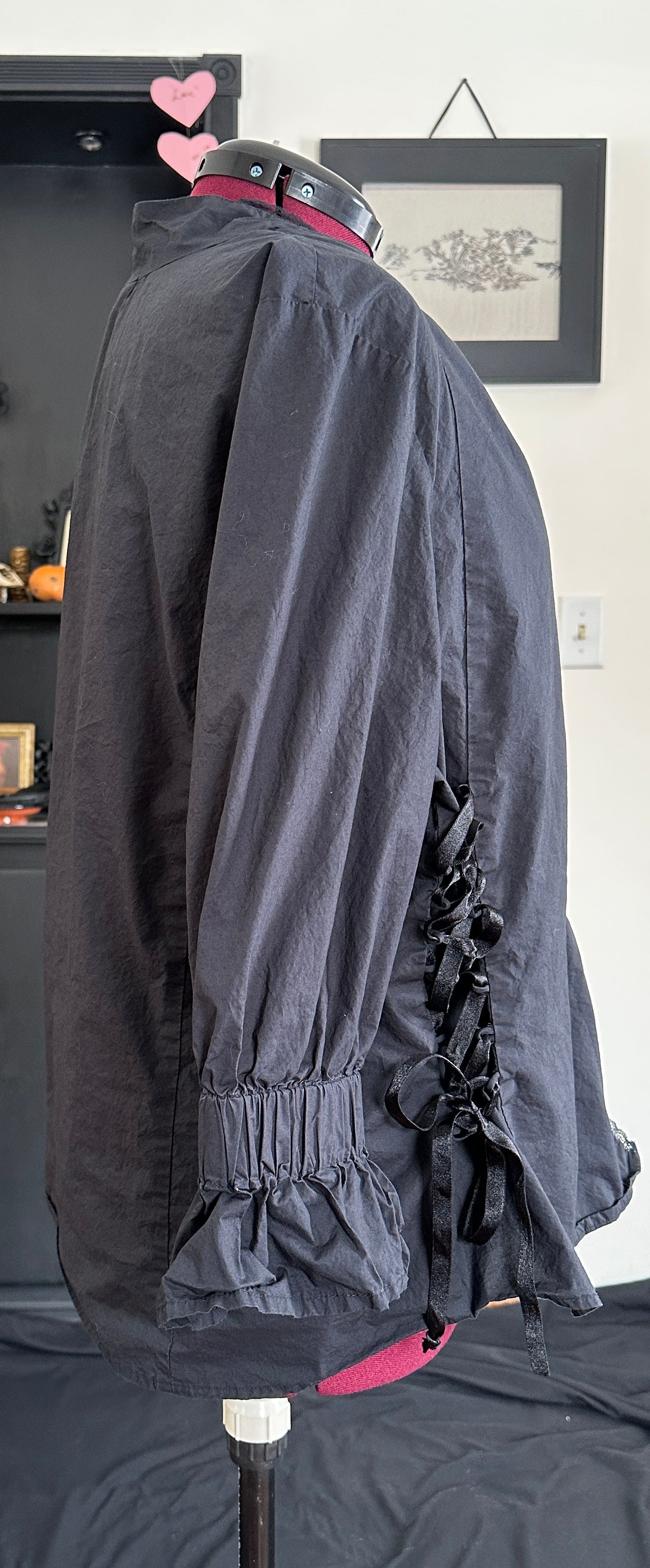 Cotton Lace Up Shirt SZ 2X