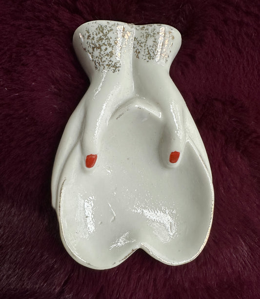 Ceramic Heart In Hands Dish
