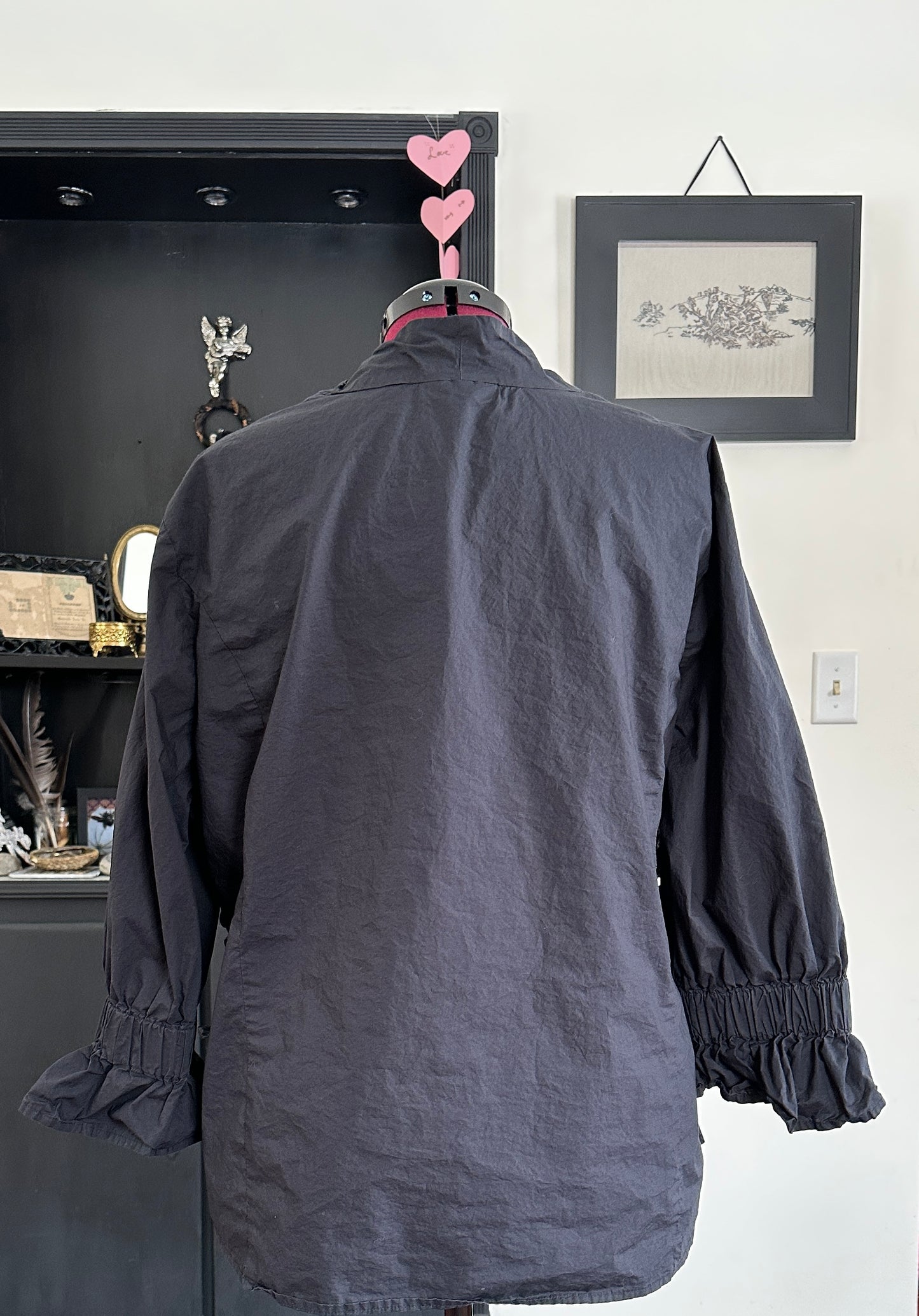Cotton Lace Up Shirt SZ 2X
