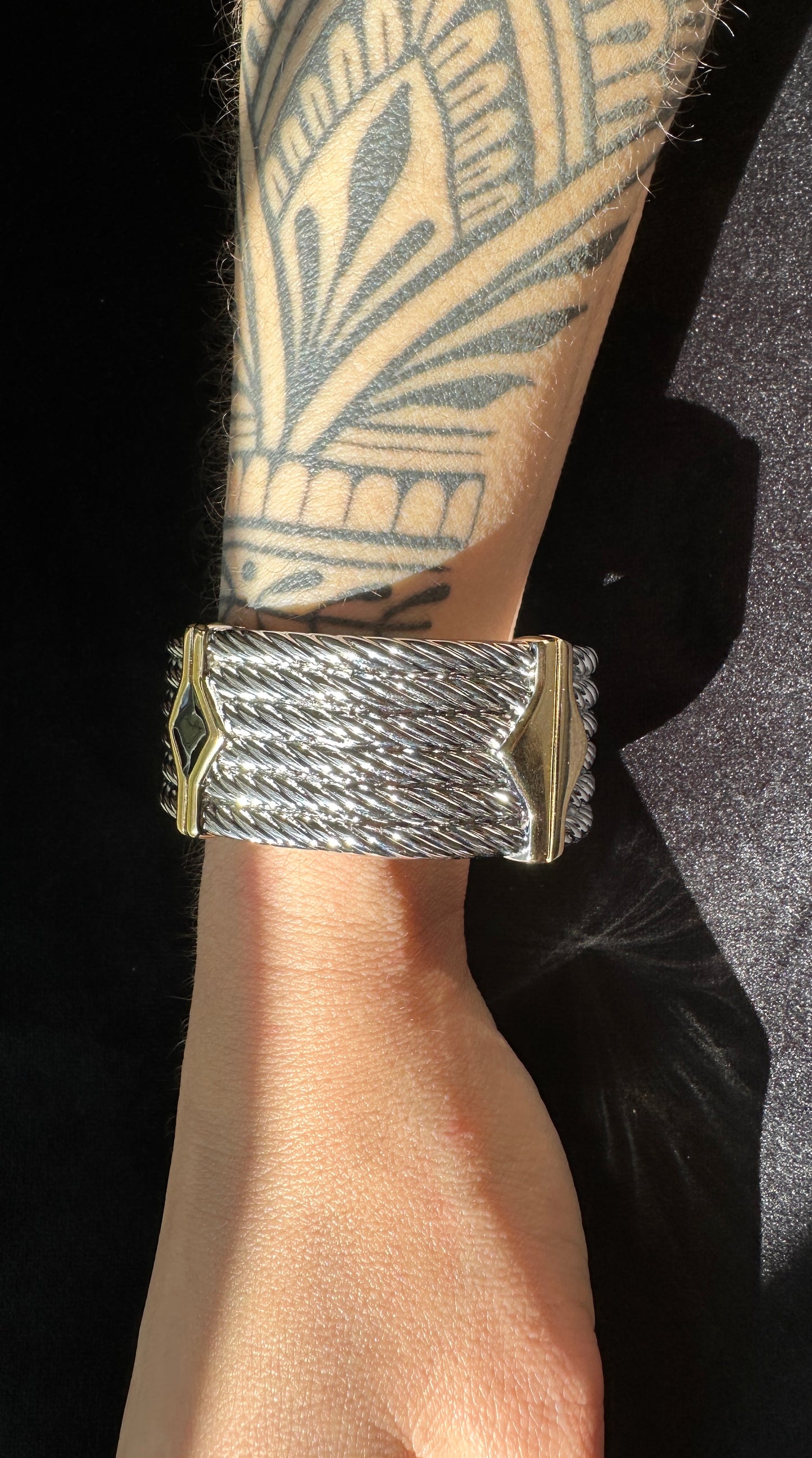 Rope Wide Bangle Bracelet
