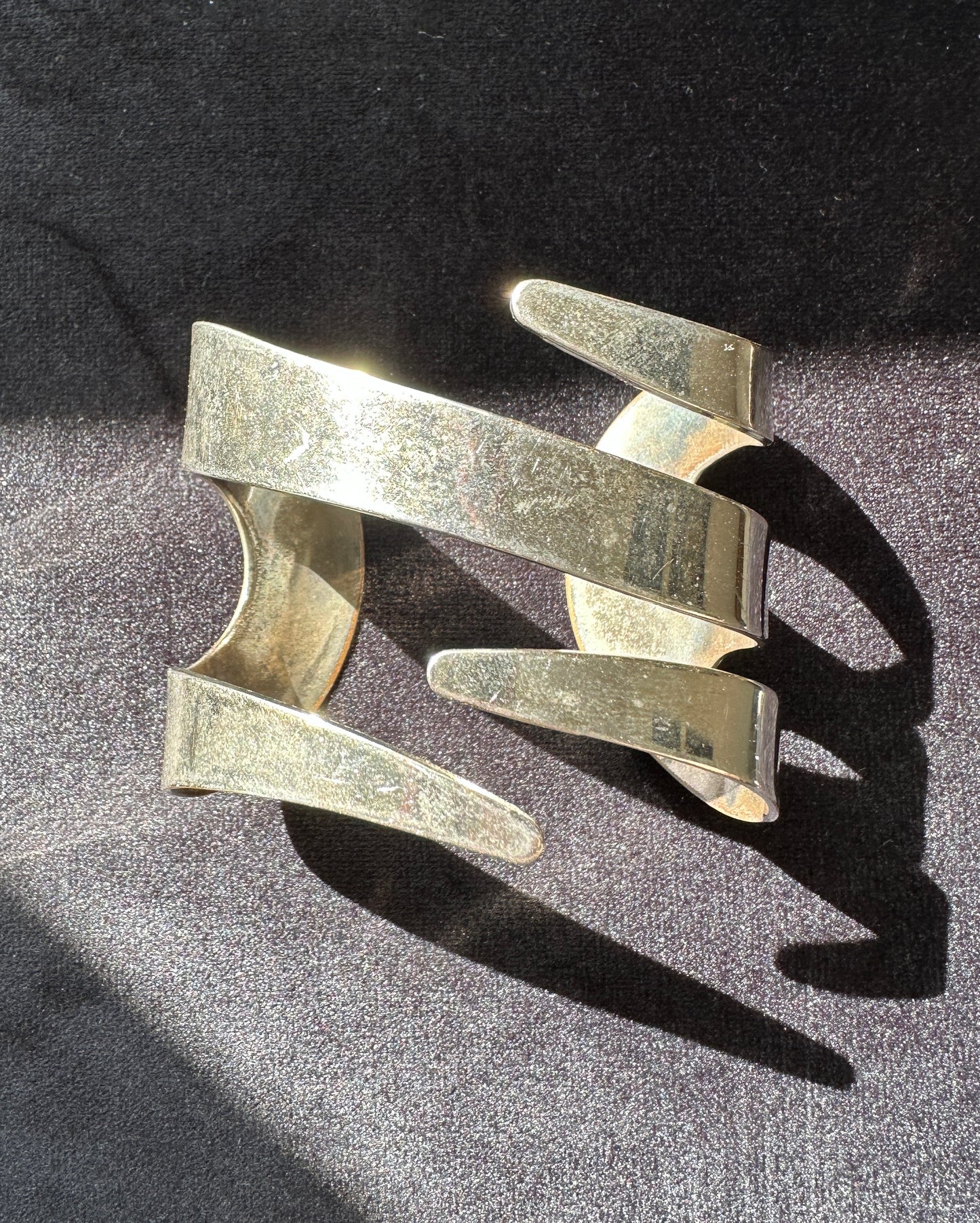 Sculptural Wide Cuff Bracelet