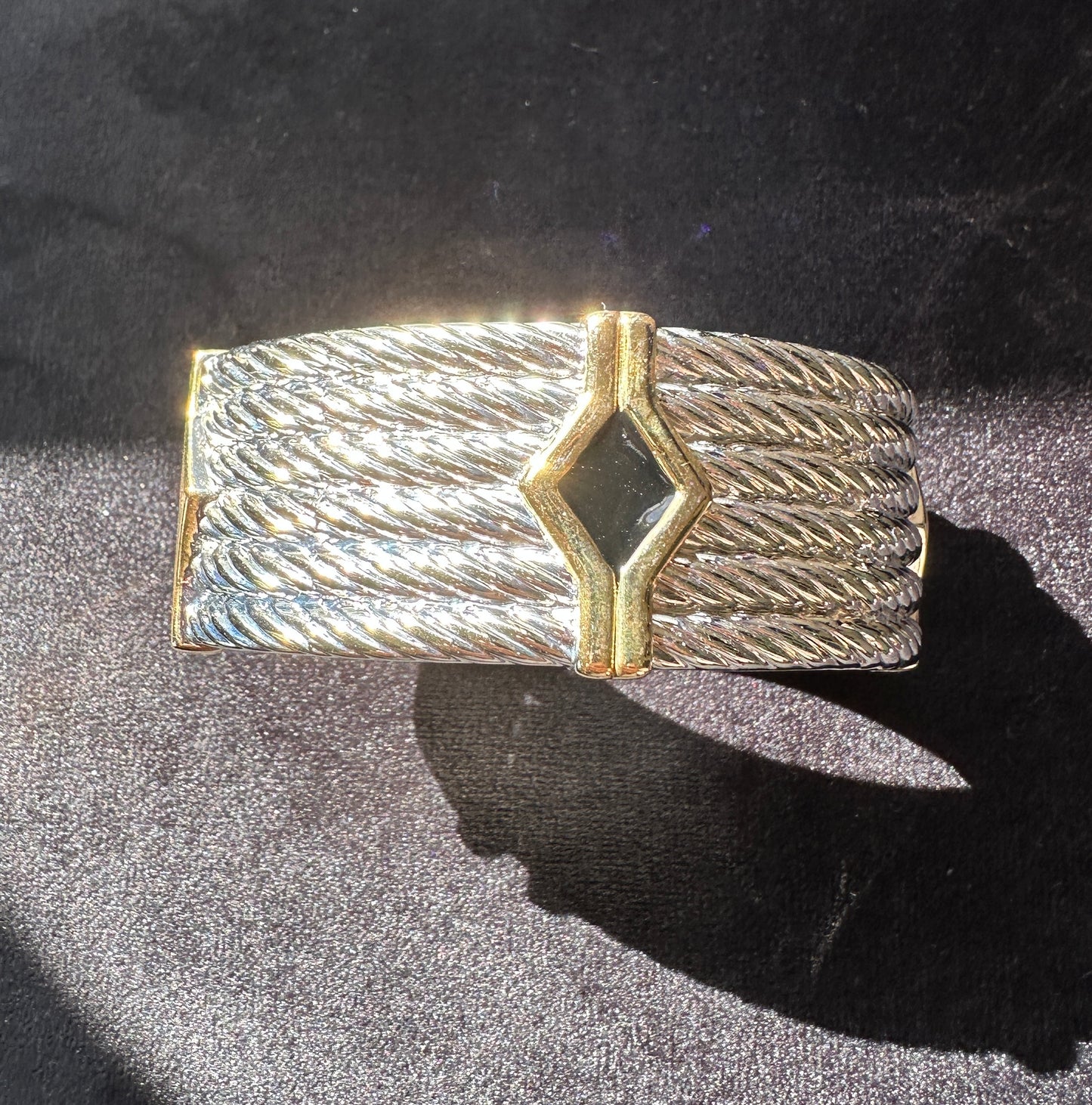 Rope Wide Bangle Bracelet