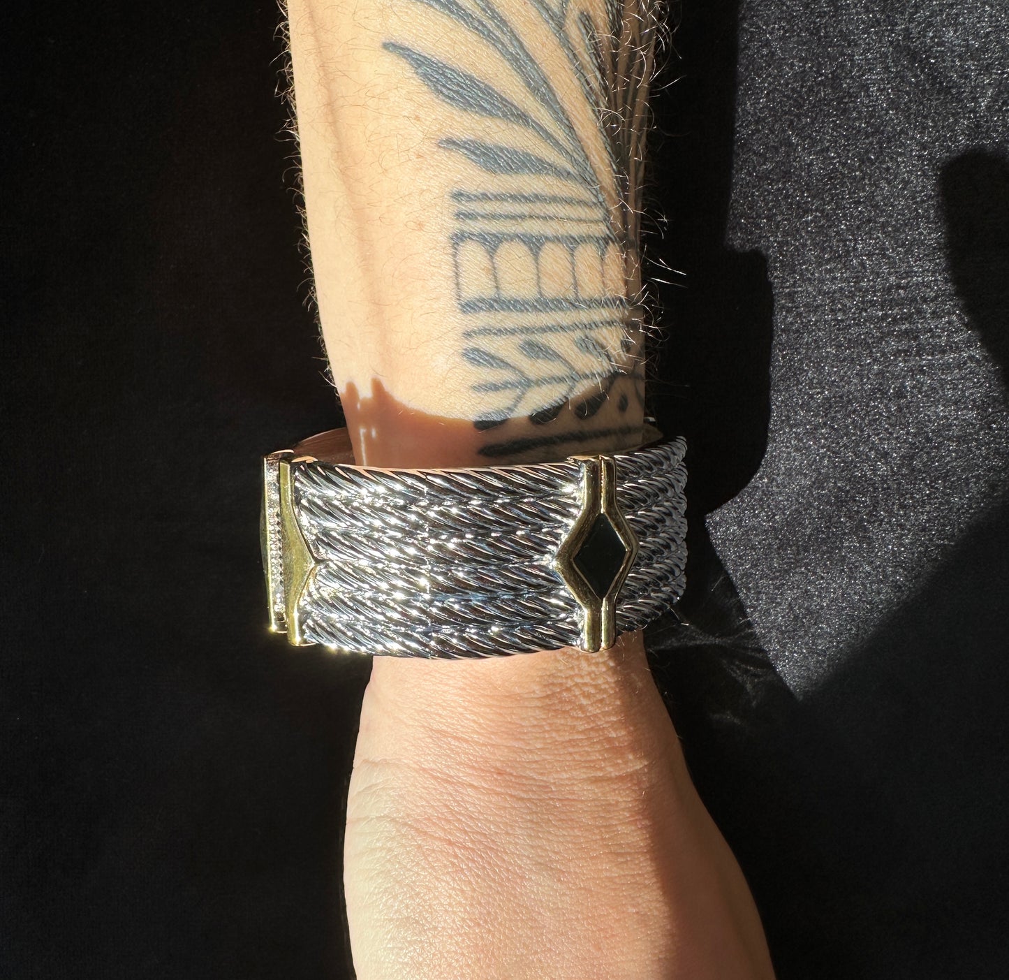 Rope Wide Bangle Bracelet