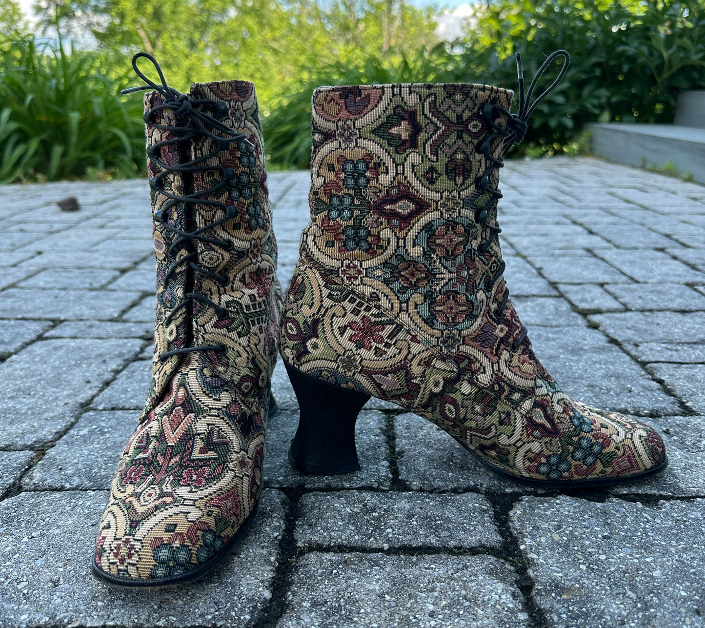 Vintage 90s Kenneth Cole Tapestry Boots