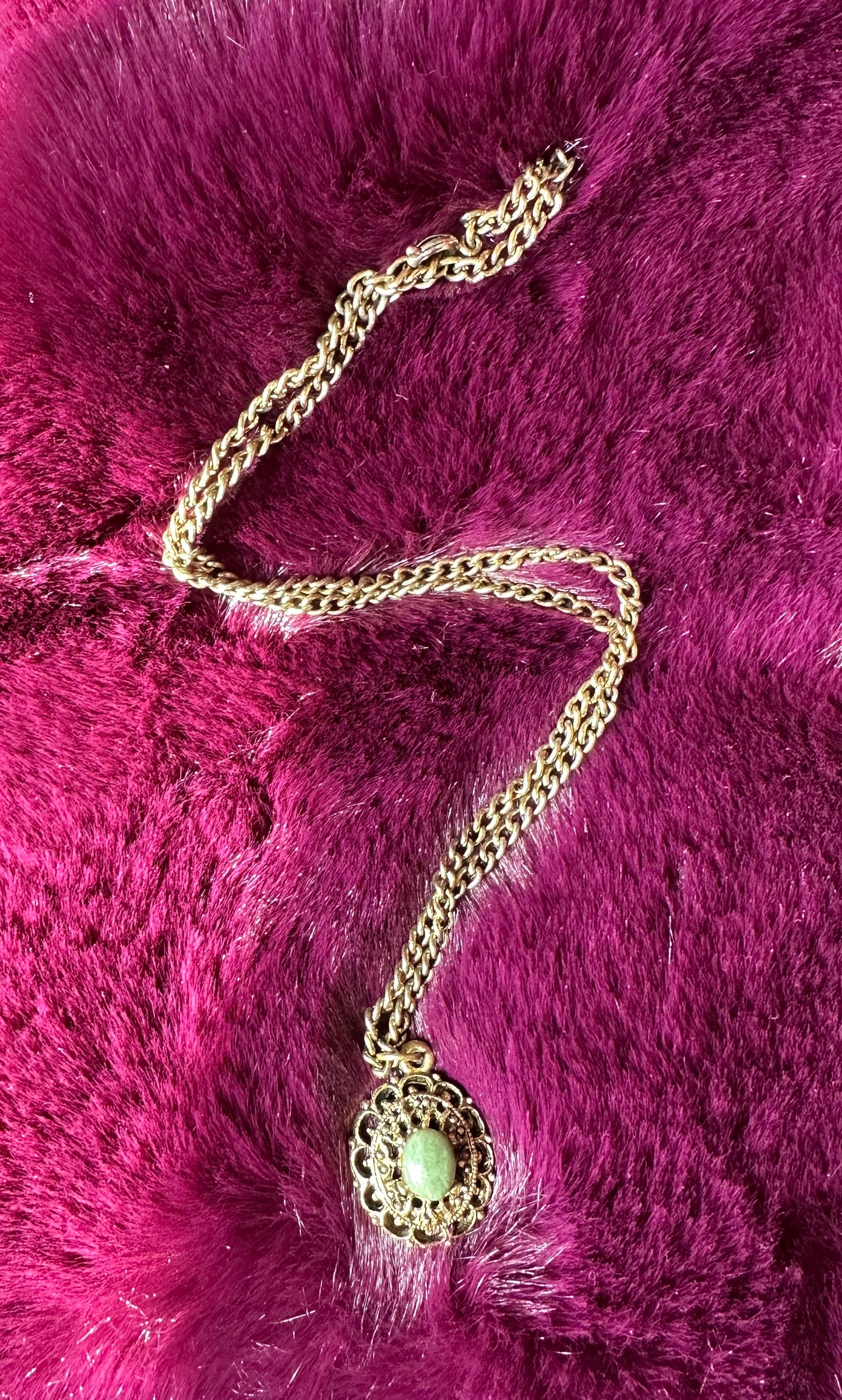 Vintage Brass Edwardian Style Necklace