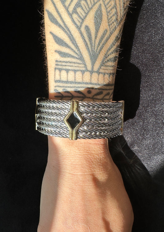 Rope Wide Bangle Bracelet