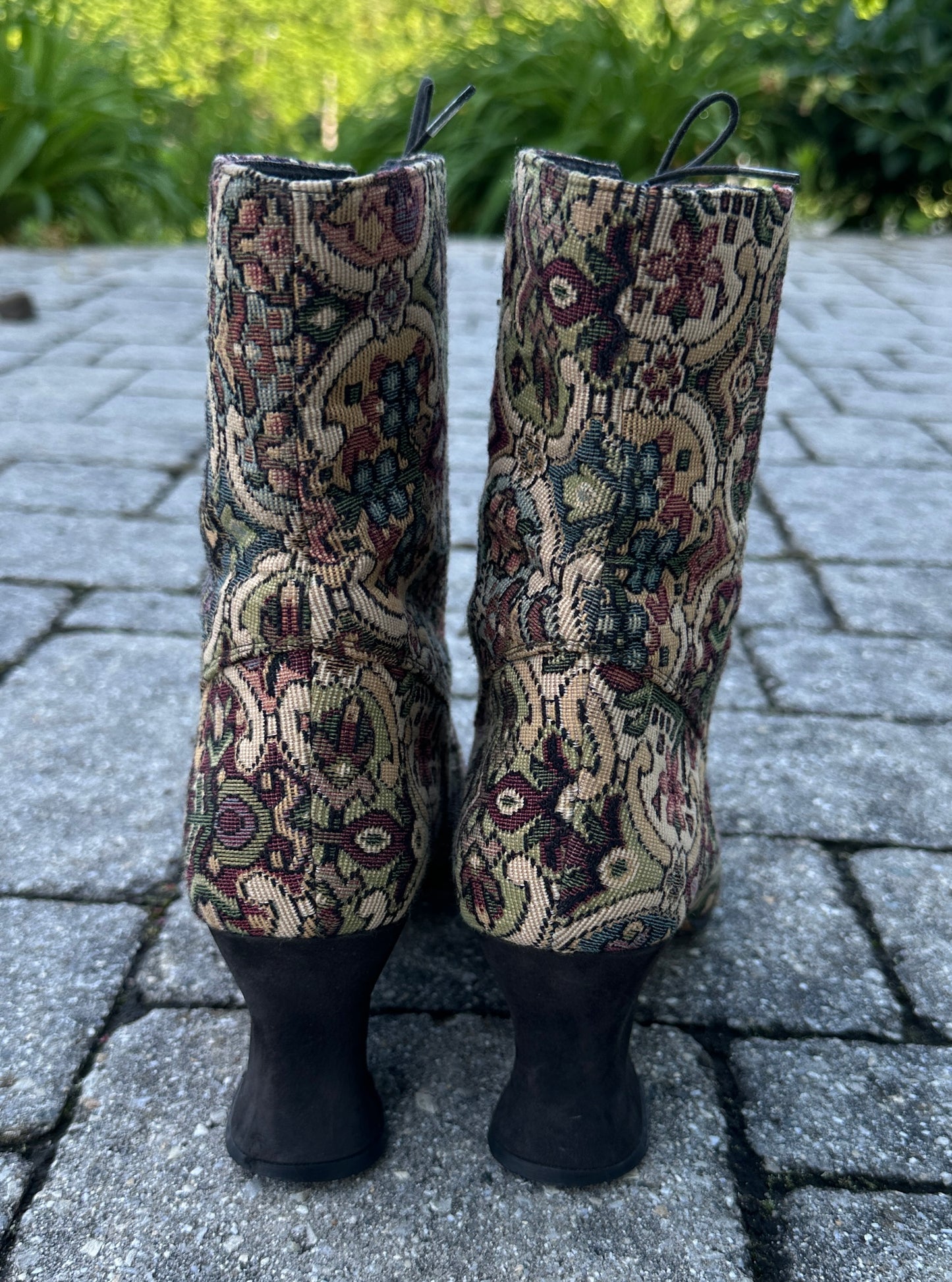 Vintage 90s Kenneth Cole Tapestry Boots
