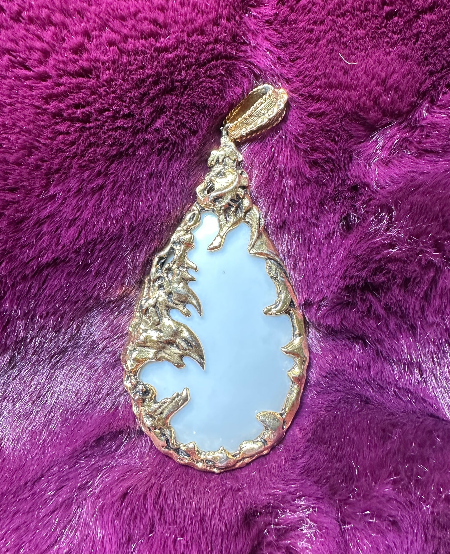 Lucite Love Witch Pendant