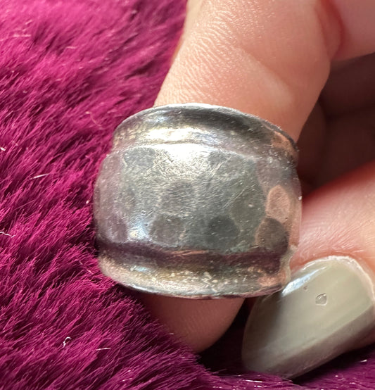 Sterling Silver Armor Ring SZ 5