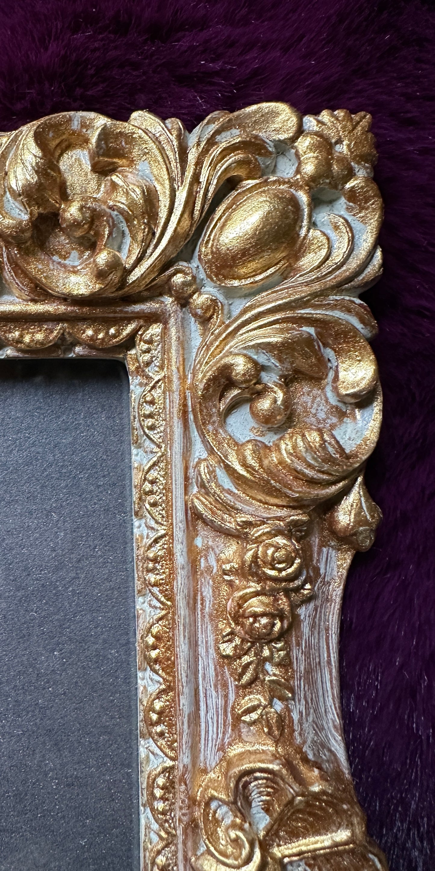 Painted Floral Picture Frame