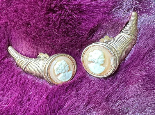 Cameo Clip On Earrings