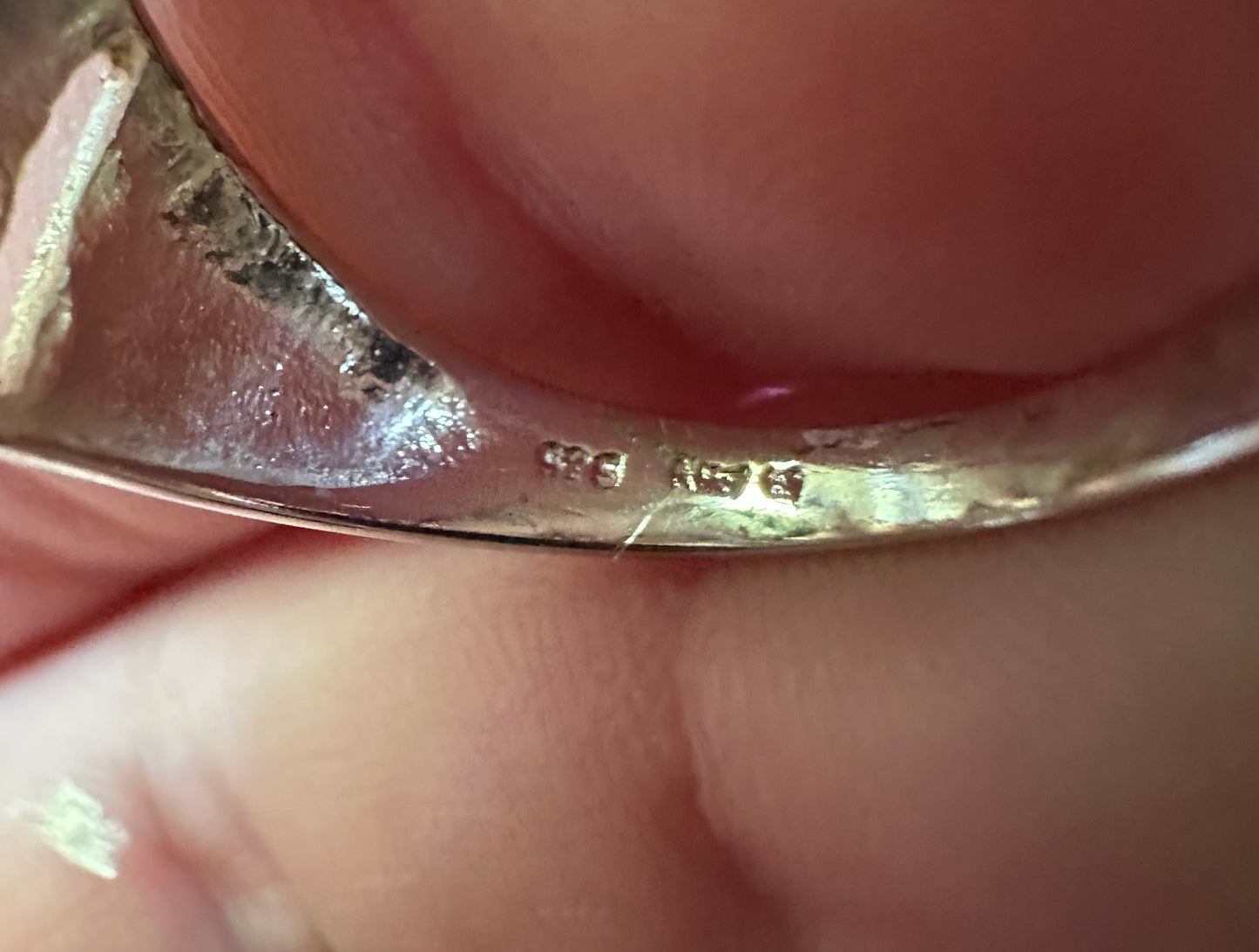 Vintage Sterling Modernist Ring SZ 7.5