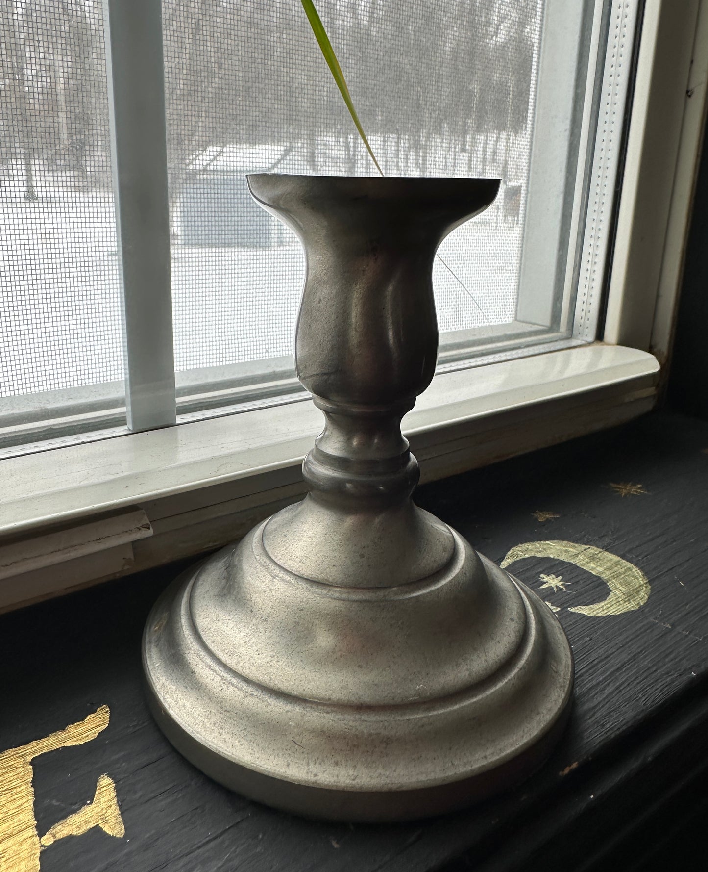 Pewter Candle Holder