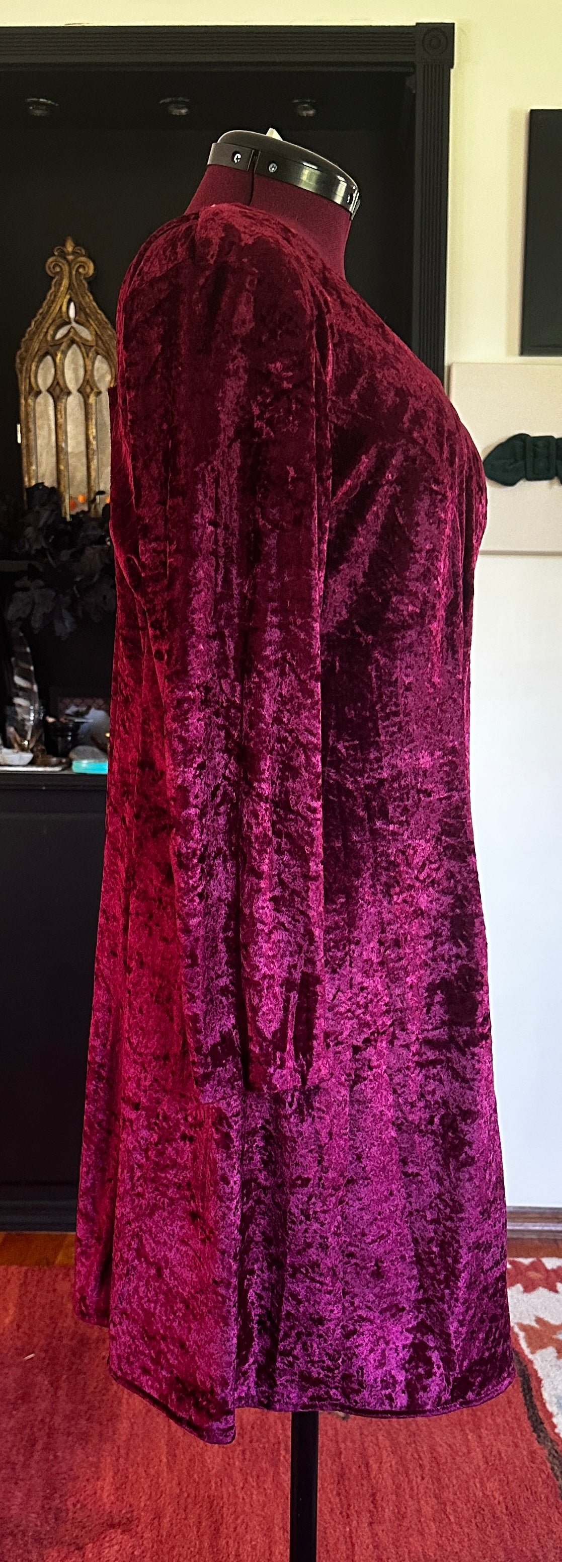 90s Velvet Softgoth Dress 1X-2X