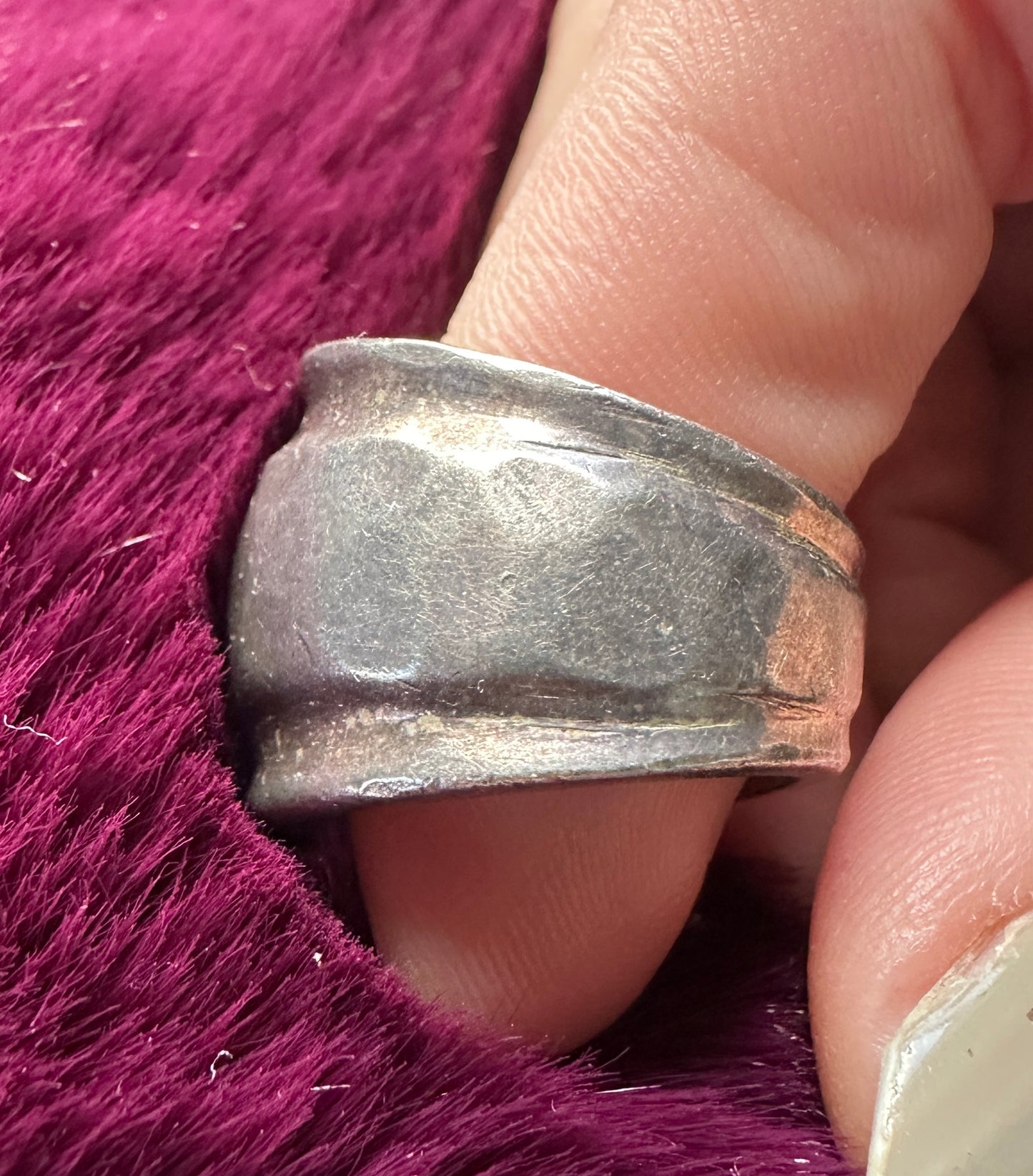 Sterling Silver Armor Ring SZ 5